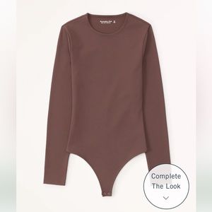 Long-Sleeve Seamless Fabric Crew Bodysuit